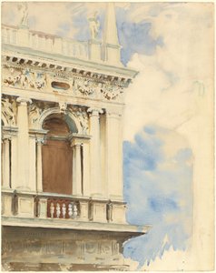 ヴェネツィアの図書館の一角 作： John Singer Sargent