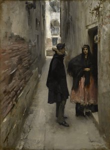 ヴェネツィアの街、1880〜82年頃 作： John Singer Sargent