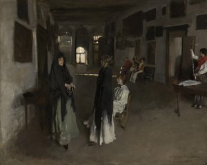 ヴェネツィアのインテリア、1880〜82年頃 作： John Singer Sargent