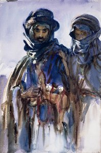 ベドウィン、1905年頃（紙にトイレ） 作： John Singer Sargent
