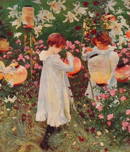 カーネーション、リリー、リリー、ローズ、1885-86、1938 作： John Singer Sargent