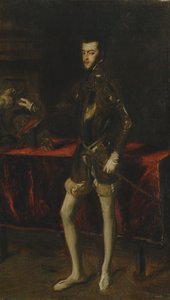 ティツィアーノのフィリップ2世の肖像画の後にコピー