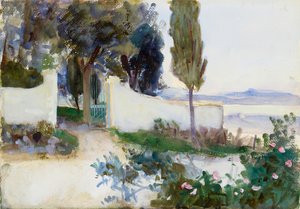 イタリアの別荘の門、1900 年代
