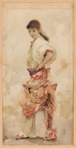 スペイン衣装の女の子 作： John Singer Sargent
