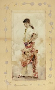 1880年以前のスペイン衣装の少女 作： John Singer Sargent