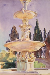 メディチ家の別荘、1907年頃 作： John Singer Sargent