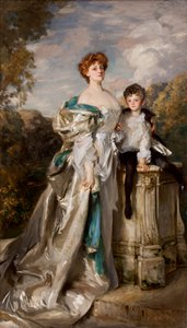ウォリック夫人と息子、1905年