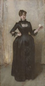 薔薇を持つ女性（シャーロットルイーズバーカート）、1882 作： John Singer Sargent