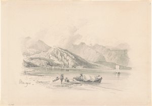 レイクショア、メナッジオ［直方体］、1869年 作： John Singer Sargent