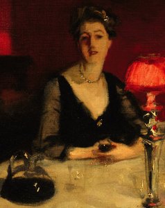 ポートグラス：Edith Vickersの詳細 作： John Singer Sargent