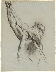 男性の胴体とポール 作： John Singer Sargent