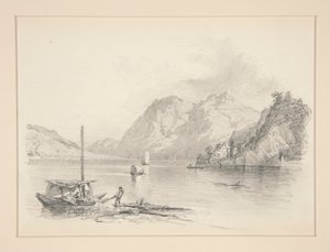 山の湖