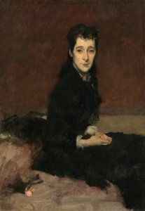 チャールズ・ギフォード・ダイアー夫人、メアリー・アンソニー、1880年。 作： John Singer Sargent