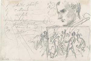 ナポレオンの頭とパリスの審判 [裏面] 作： John Singer Sargent