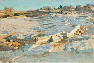 エルサレム、オリーブ山付近 1905-06年頃 油彩・カンヴァス 作： ジョン・シンガー・サージェント