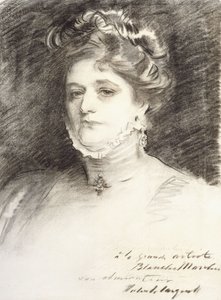 ブランシュ・マルケシの肖像、1910 作： John Singer Sargent