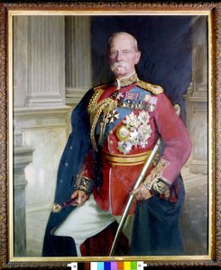 サー・フレデリック・スリー・ロバーツ将軍（1832-1914）の肖像 ジョン・シンガー・サージェント（1856-1925）による絵画。1906年 ロンドン・ナショナル・ポートレート・ギャラリー 作： John Singer Sargent