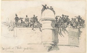 サン・マロの城壁1875年のヨットレース。 作： John Singer Sargent