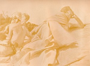 ソールズキャンプのデイヴィッドのリクライニング、c1905