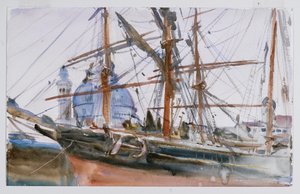 リギング、1905年から2006年（紙と鉛筆） 作： John Singer Sargent