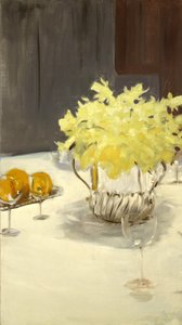 水仙のある静物 作： John Singer Sargent