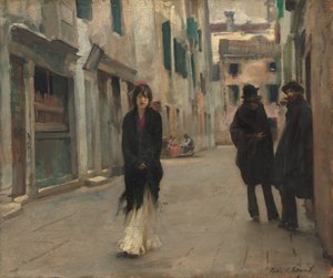 ヴェネツィアの通り 作： John Singer Sargent