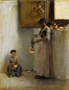 玉ねぎの弦楽器、1882年 作： John Singer Sargent