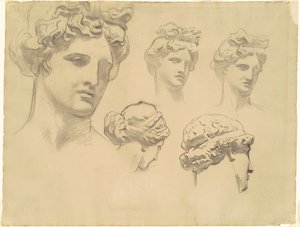アポロとミューズのための習作、1921年頃 作： John Singer Sargent