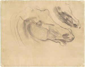 「時を刻む戦車に乗るアポロン」の習作 作： John Singer Sargent