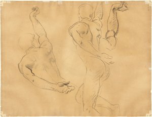 男性ヌードの研究 [裏面] 作： John Singer Sargent