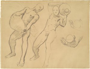 風のためのノトスの研究、1922-1925。 作： John Singer Sargent