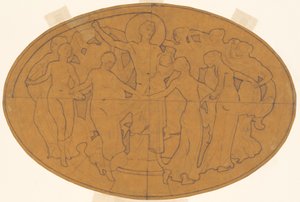 アポロンとミューズのための習作、c. 1921年。 作： John Singer Sargent