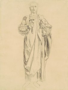 贖罪のドグマのための習作。天使のフリーズ［長方形］ 1895-1903年 作： John Singer Sargent