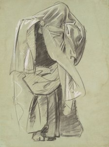 預言者のフリーズのための習作、1890-1892年。 作： John Singer Sargent