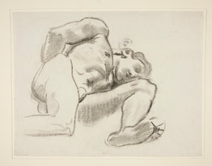 プロメテウス、ロンデル、ロタンダ、ボストン美術館の習作 作： John Singer Sargent