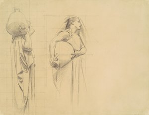 ダナイデスのための習作、1922～1925年。 作： John Singer Sargent