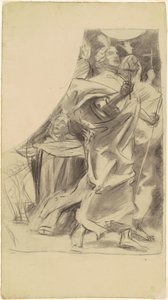 「宗教の勝利」のための研究 作： John Singer Sargent