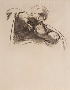 「悲しみの謎」で天使のために学ぶ 作： John Singer Sargent