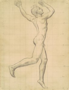 アポロとダフネ」のためのアポロの習作、1918年頃。 作： John Singer Sargent
