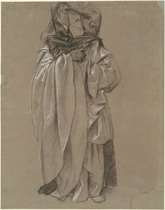 「預言者のフリーズ」のためのエゼキエルの習作 作： John Singer Sargent