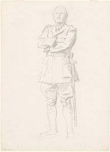 「第一次世界大戦の将軍」のためのルイ・ボタ将軍の研究 作： John Singer Sargent