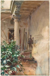 パティオ 作： John Singer Sargent