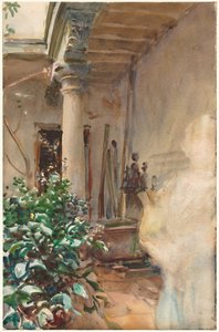 パティオ、1908。 作： John Singer Sargent