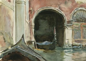 ベネチアン運河（水彩と鉛筆） 作： John Singer Sargent