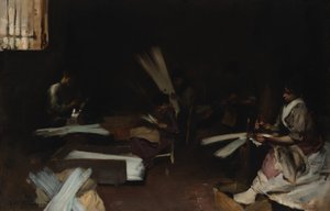 ベネチアンガラス職人 作： John Singer Sargent