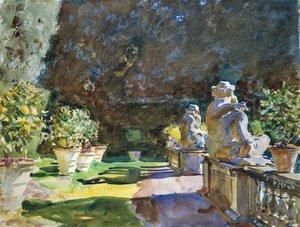 ヴィラディマルリア、ルッカ 作： John Singer Sargent