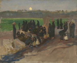 ナイル川の水運搬船 作： John Singer Sargent