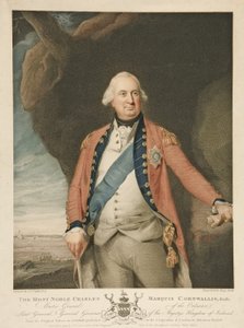 The Most Noble Charles Marquis Cornwallis, pub.1798年（カラー版）。 作： John Singleton (after) Copley