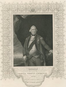 チャールズコーンウォリス、「歴史的肖像画のギャラリー」より、1880年頃出版 作： John Singleton Copley