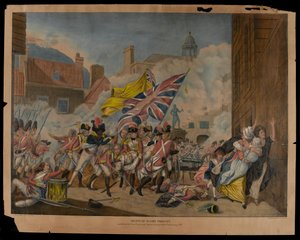 ピアソン少佐の死と1781年1月6日のジャージー島でのフランス軍の敗北？ 作： John Singleton Copley